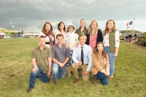helen Carless with bursary winners 2014